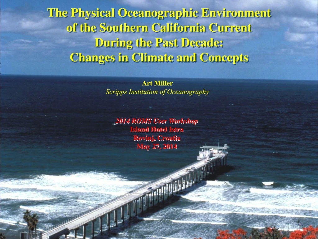 the physical oceanographic environment