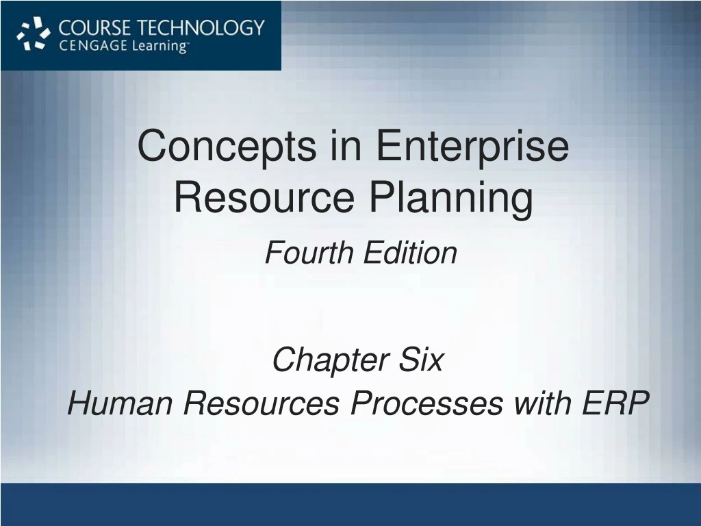 concepts in enterprise resource planning fourth edition