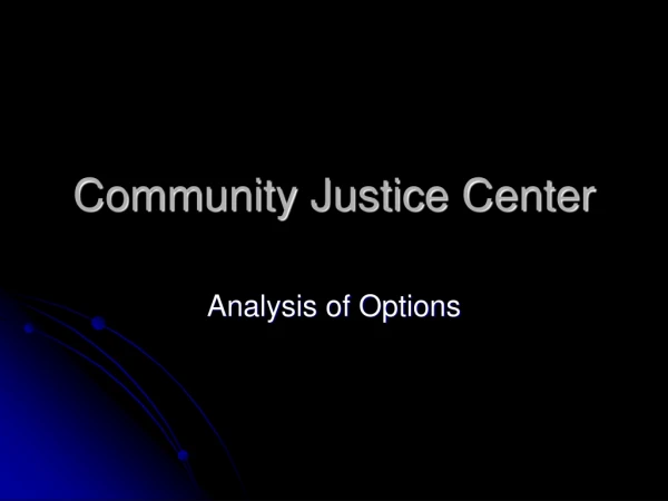 Community Justice Center