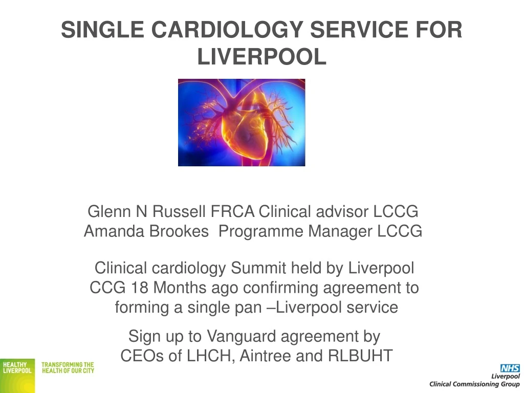 single cardiology service for liverpool