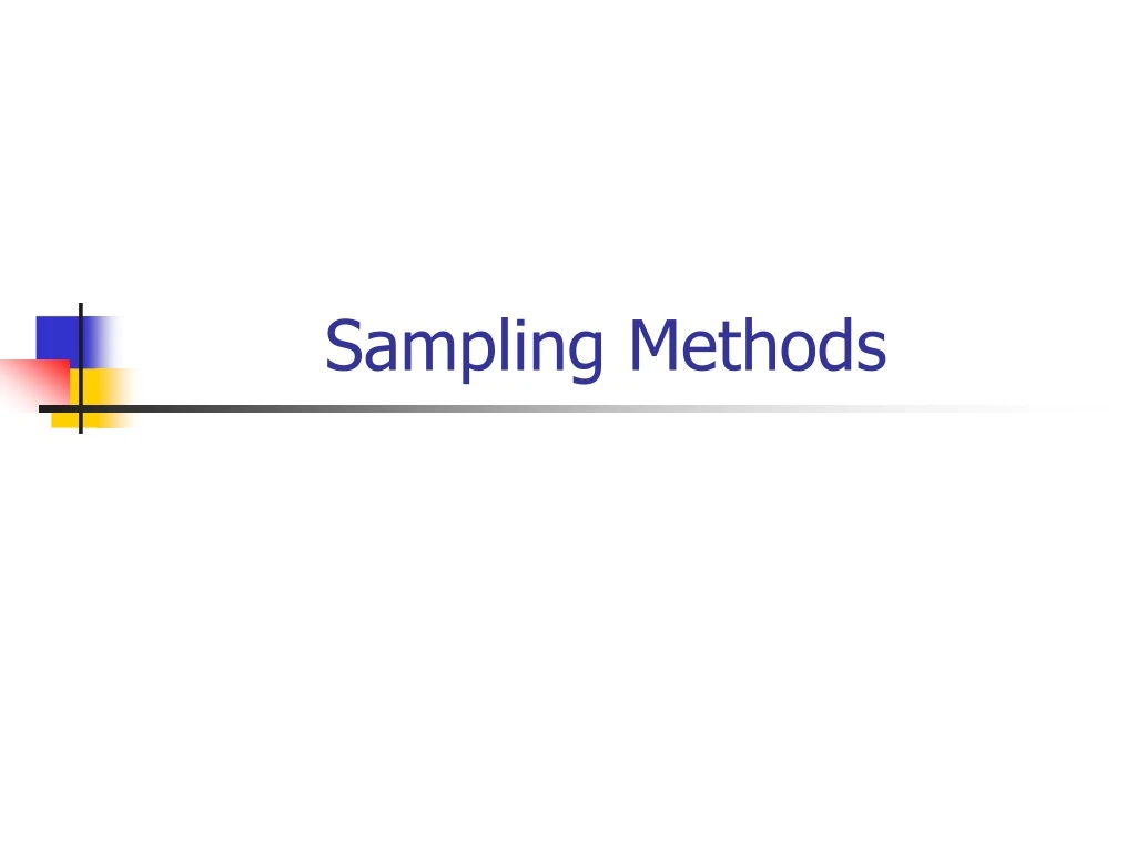 sampling methods