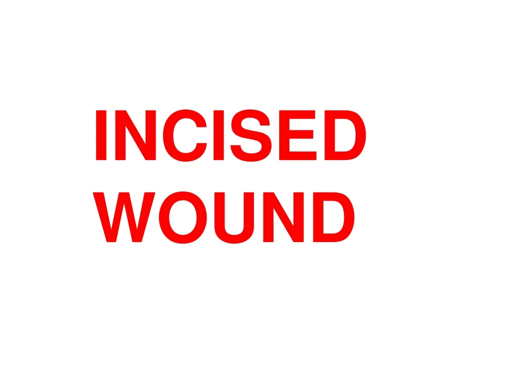 incised wound