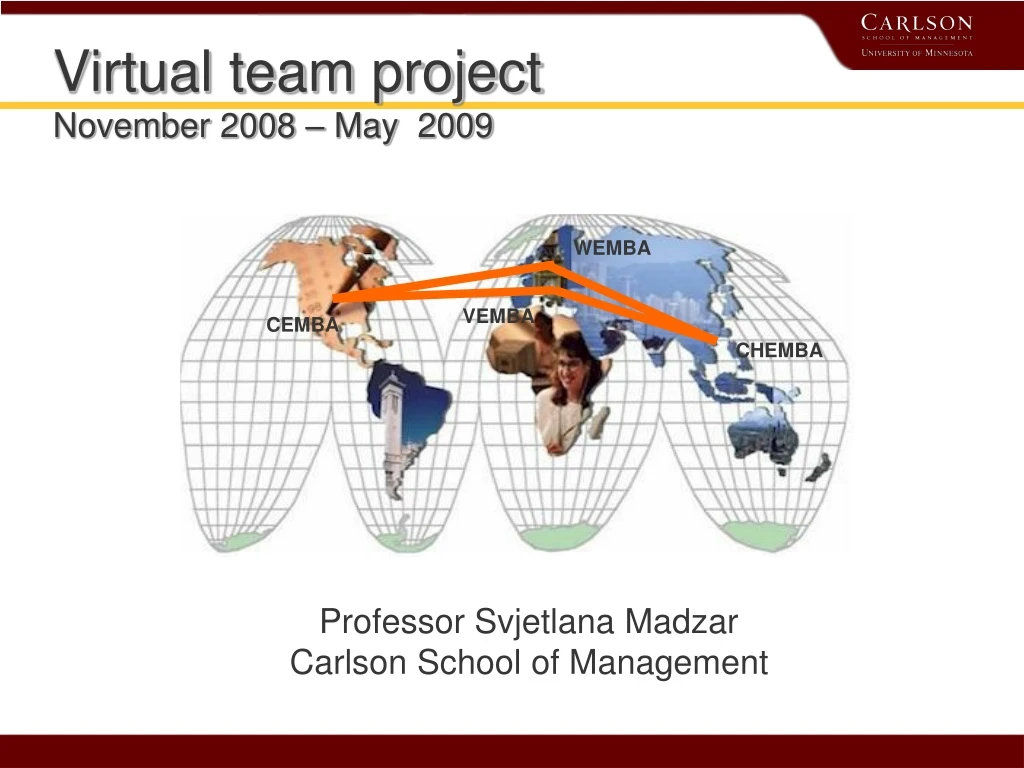virtual team project november 2008 may 2009