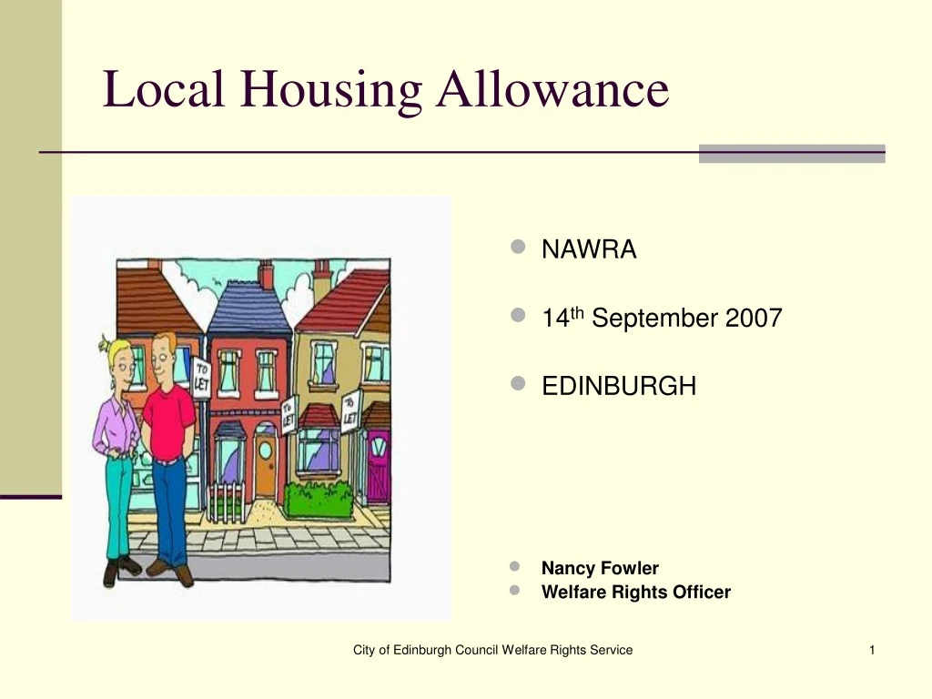 local housing allowance