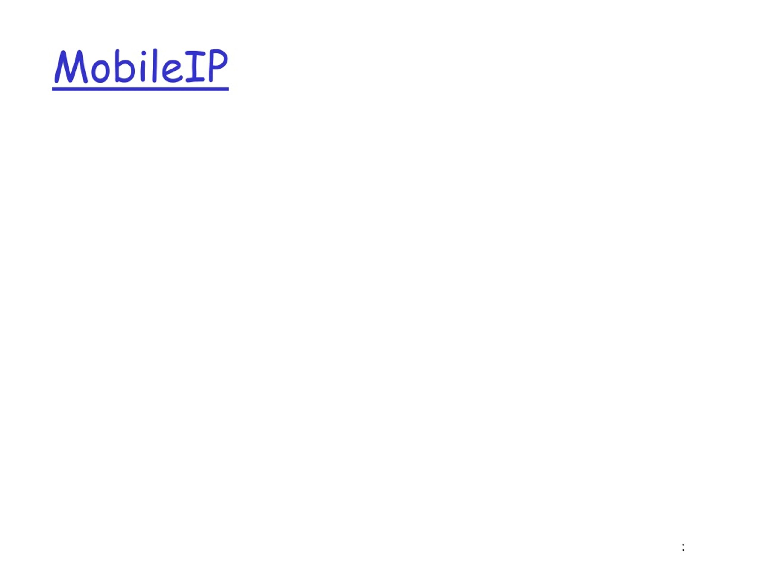 MobileIP - slide 1