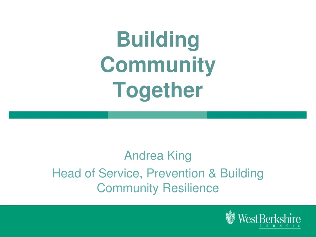 building community together