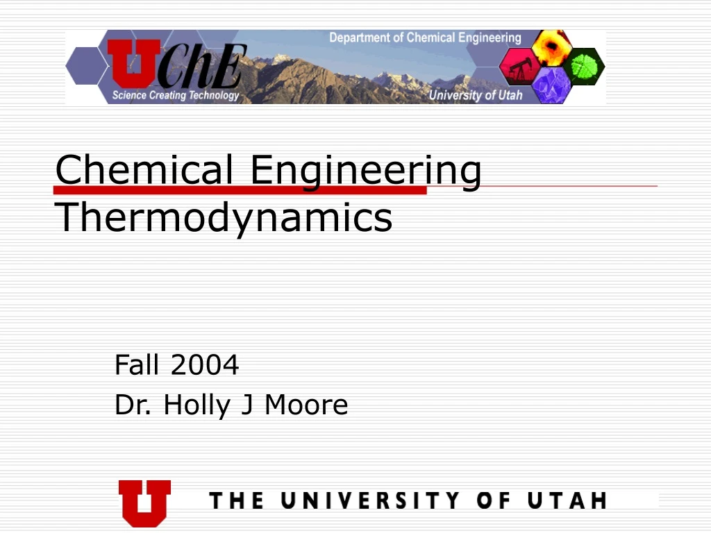 PPT - Chemical Engineering Thermodynamics PowerPoint Presentation, Free ...