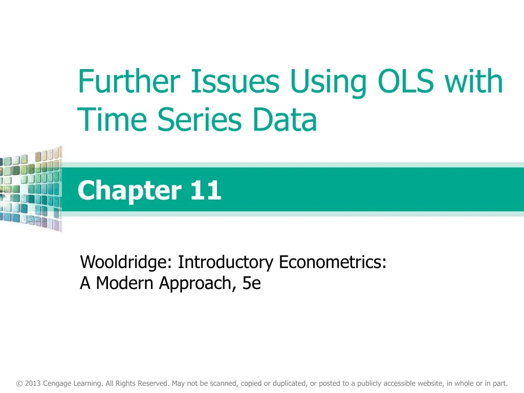 further issues using ols with time series data