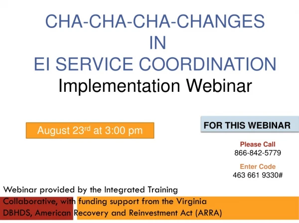 For This Webinar