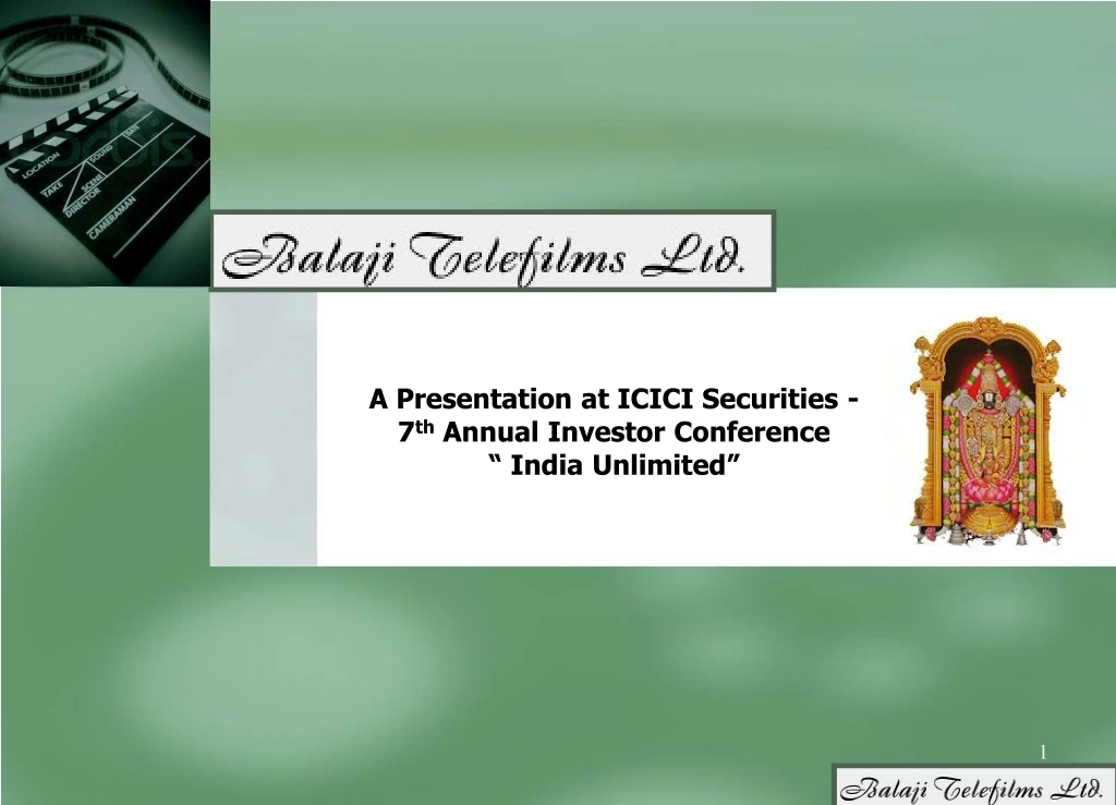 a presentation at icici securities 7 th annual