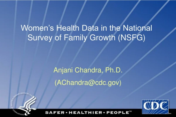 Women’s Health Data in the National Survey of Family Growth (NSFG)