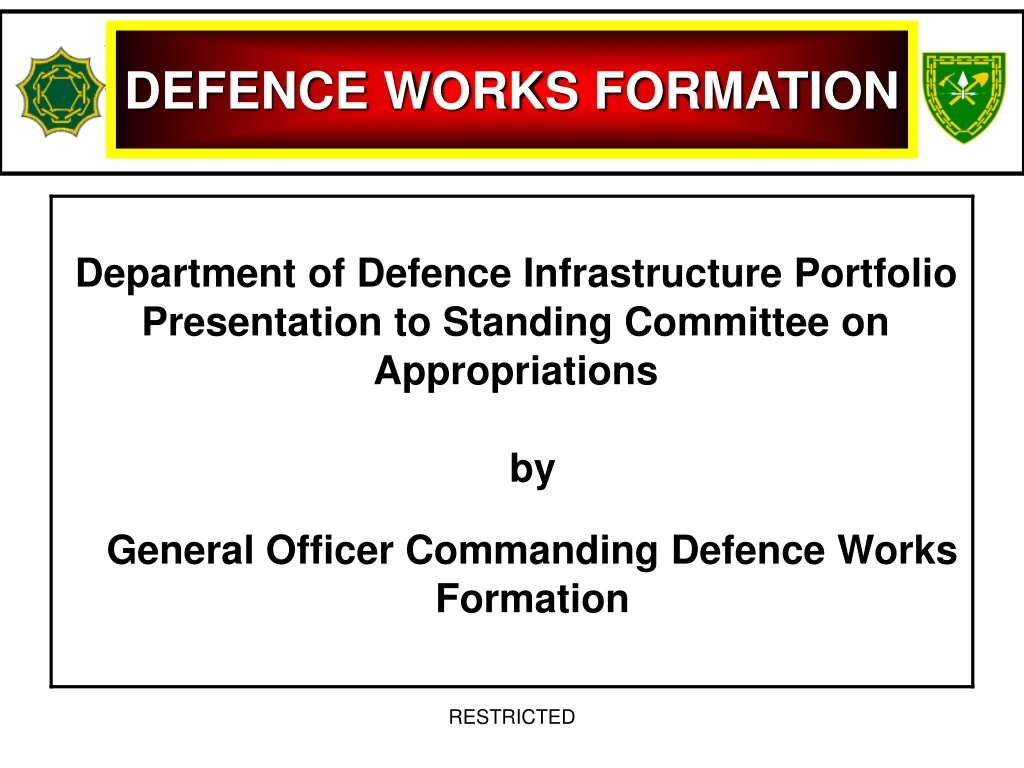 defence works formation