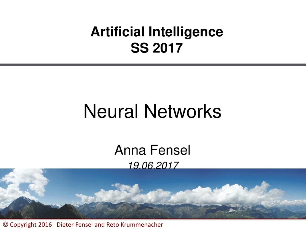 artificial intelligence ss 2017