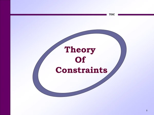 Theory  Of  Constraints