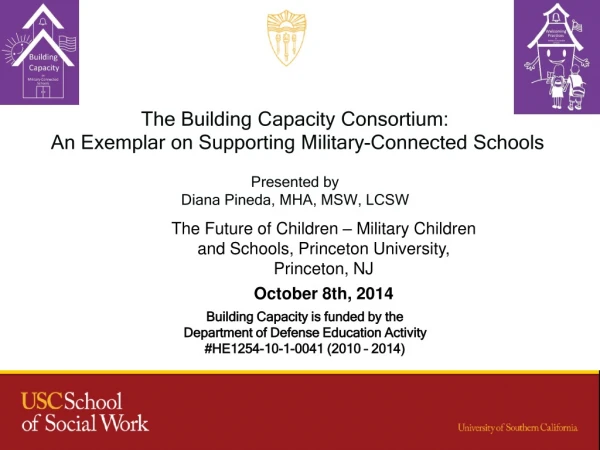 The Building Capacity Consortium:  An Exemplar on Supporting Military-Connected Schools