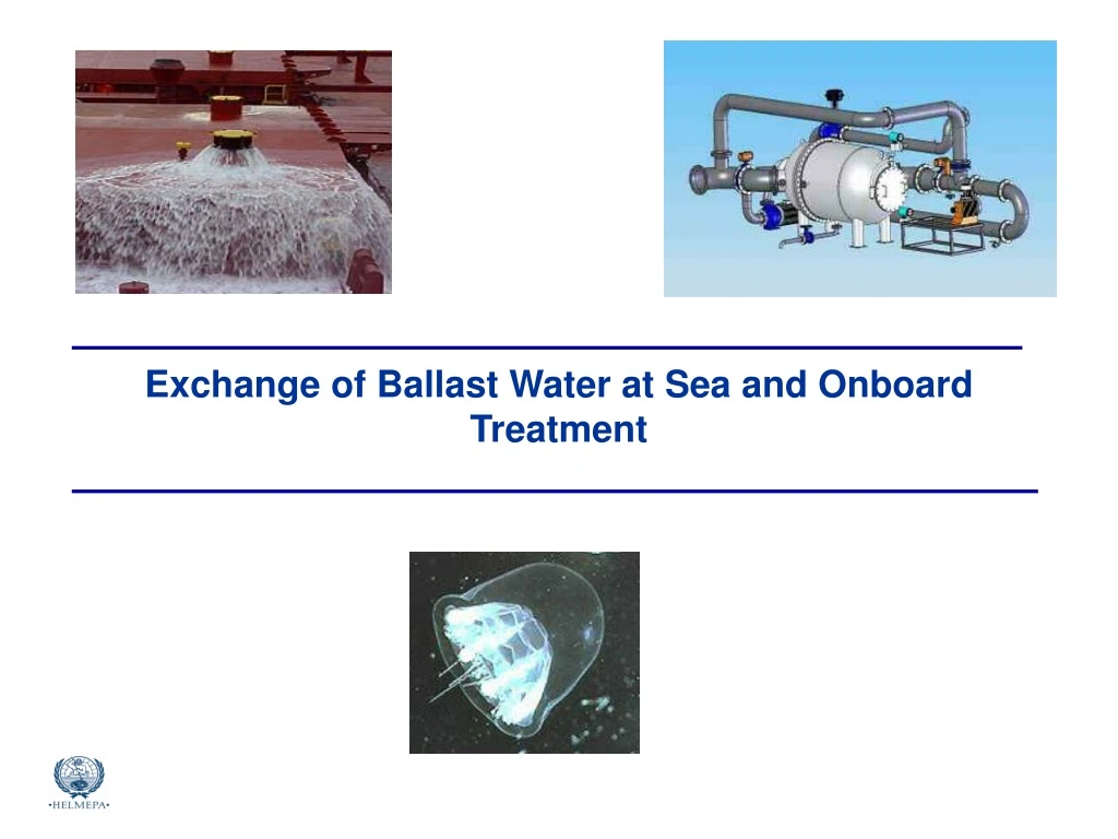 exchange of ballast water at sea and onboard