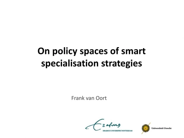 On policy spaces  of smart  specialisation strategies