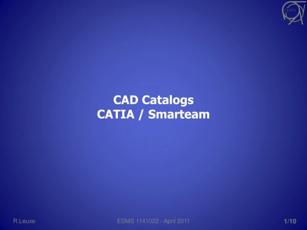 CAD Catalogs CATIA / Smarteam