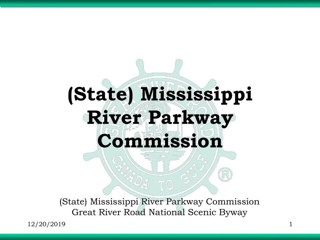 state mississippi river parkway commission