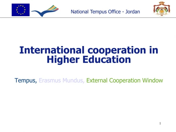 International cooperation in Higher Education Tempus, Erasmus Mundus, External Cooperation Window