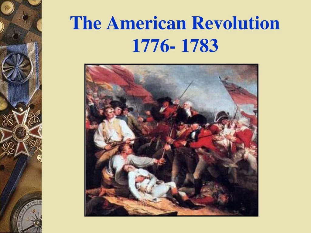 the american revolution 1776 1783