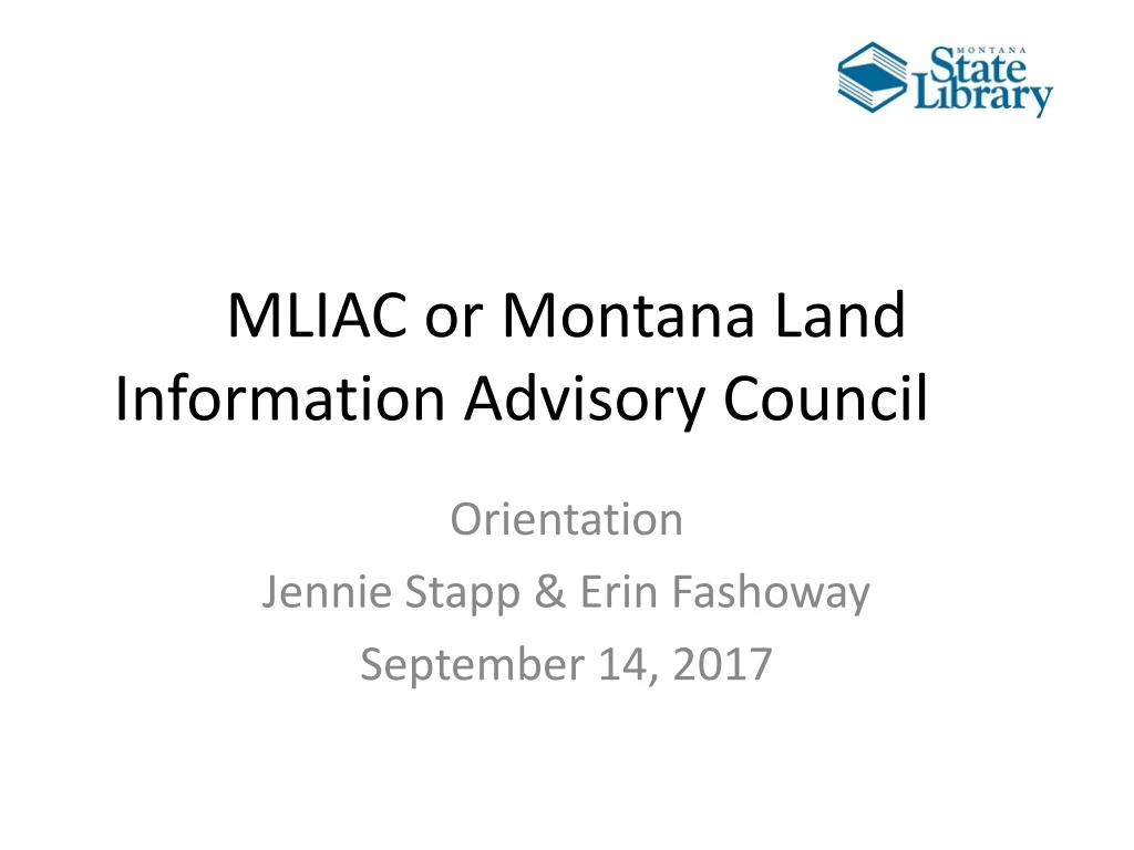 mliac or montana land information advisory council