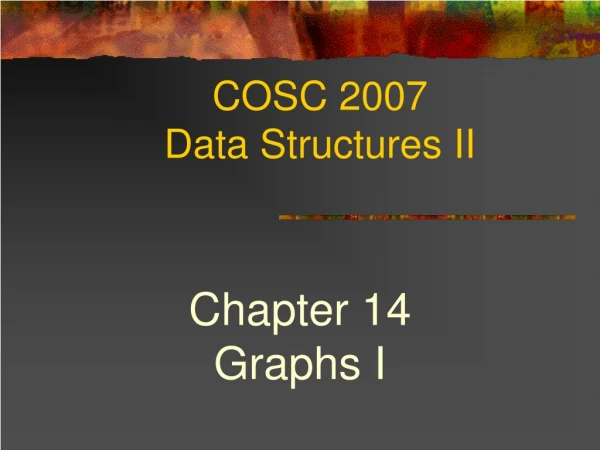 COSC 2007 Data Structures II