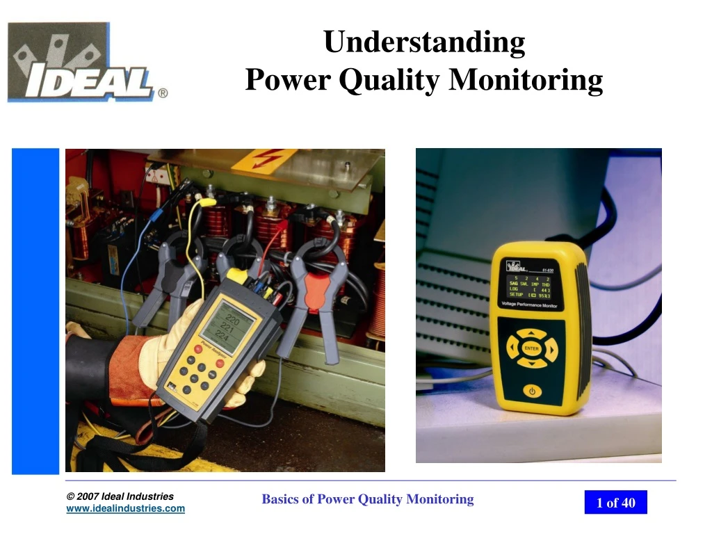 understanding power quality monitoring