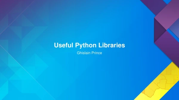 Useful Python Libraries