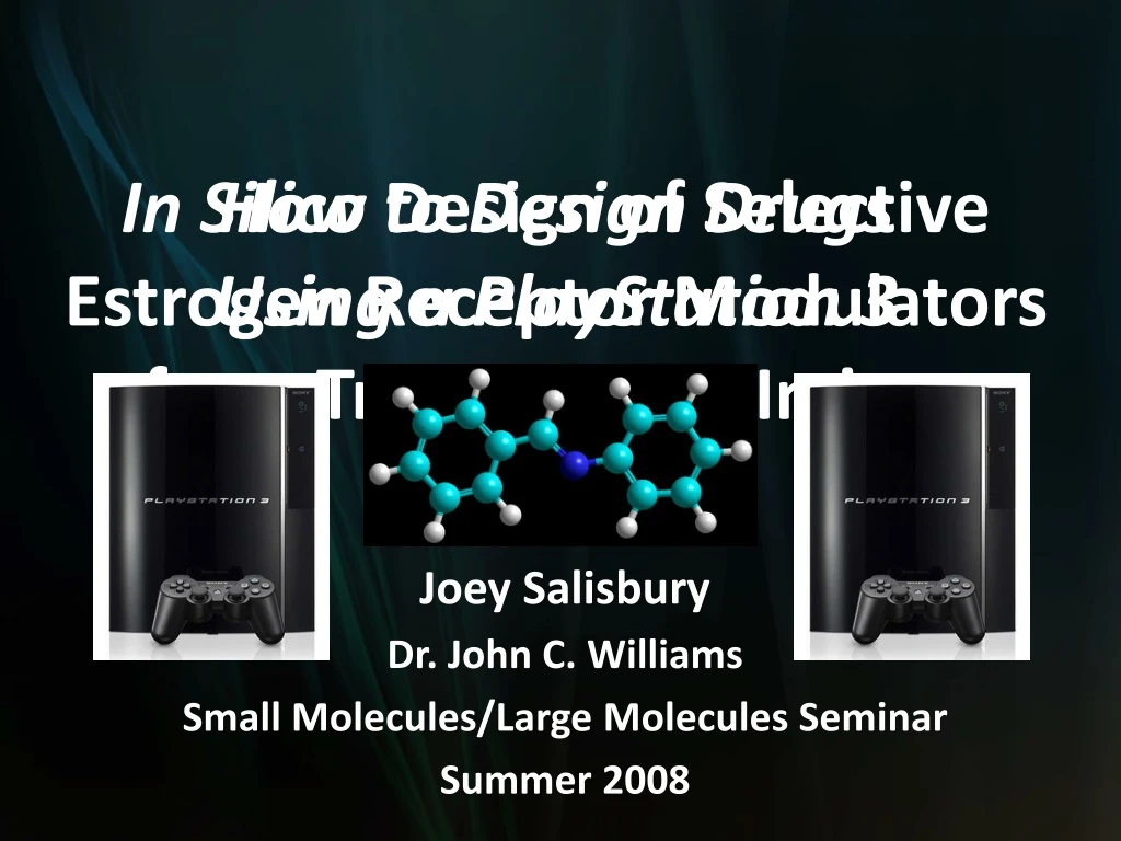 in silico design of selective estrogen receptor modulators from triazoles and imines