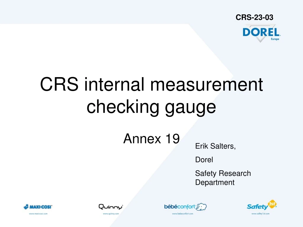 crs internal measurement checking gauge