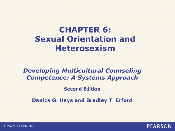 CHAPTER 6: Sexual Orientation and Heterosexism