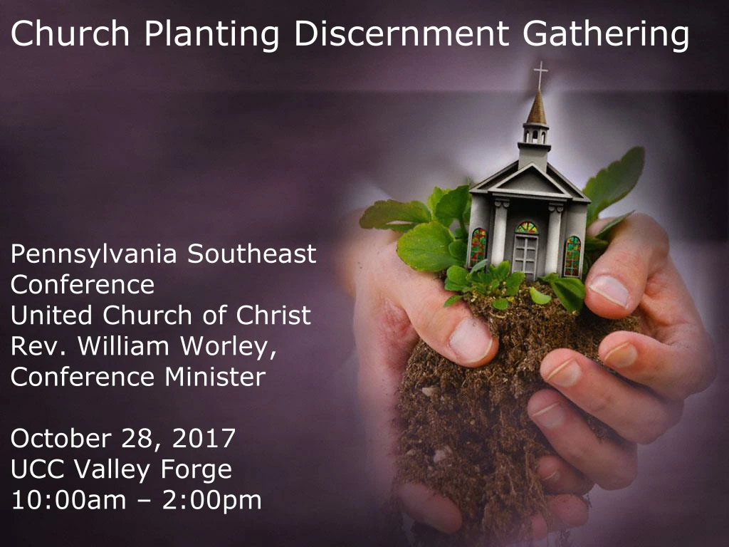 church planting discernment gathering