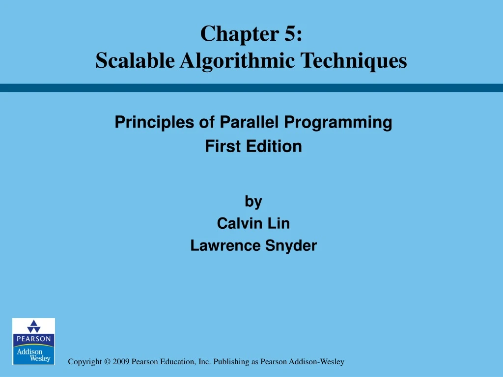 chapter 5 scalable algorithmic techniques