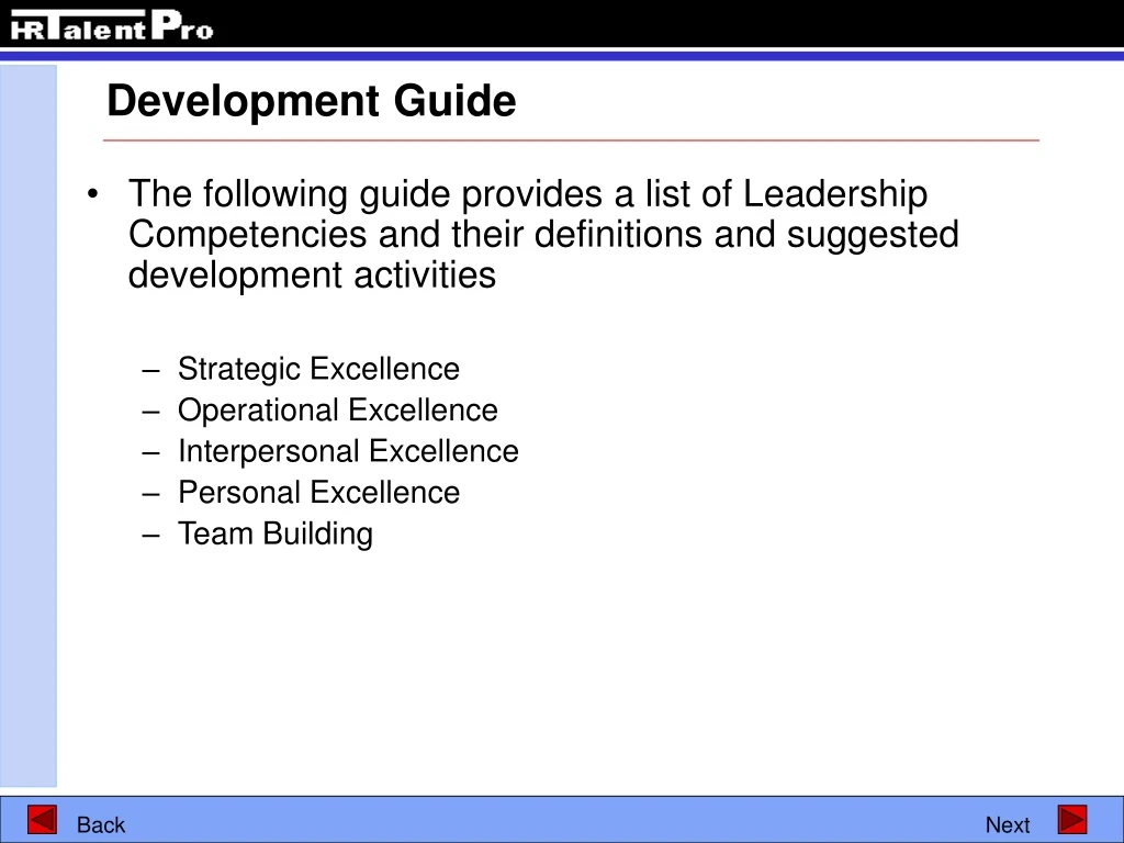 development guide