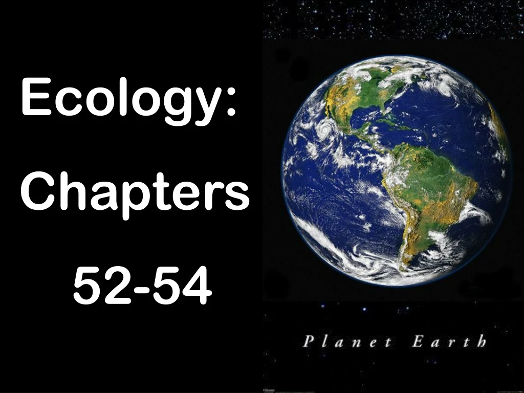 ecology chapters 52 54
