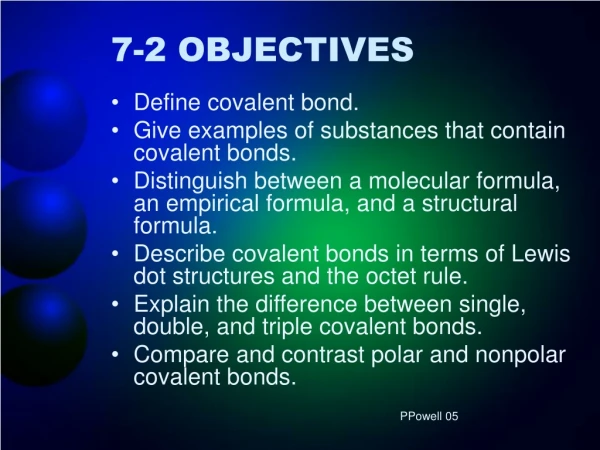 7-2 OBJECTIVES