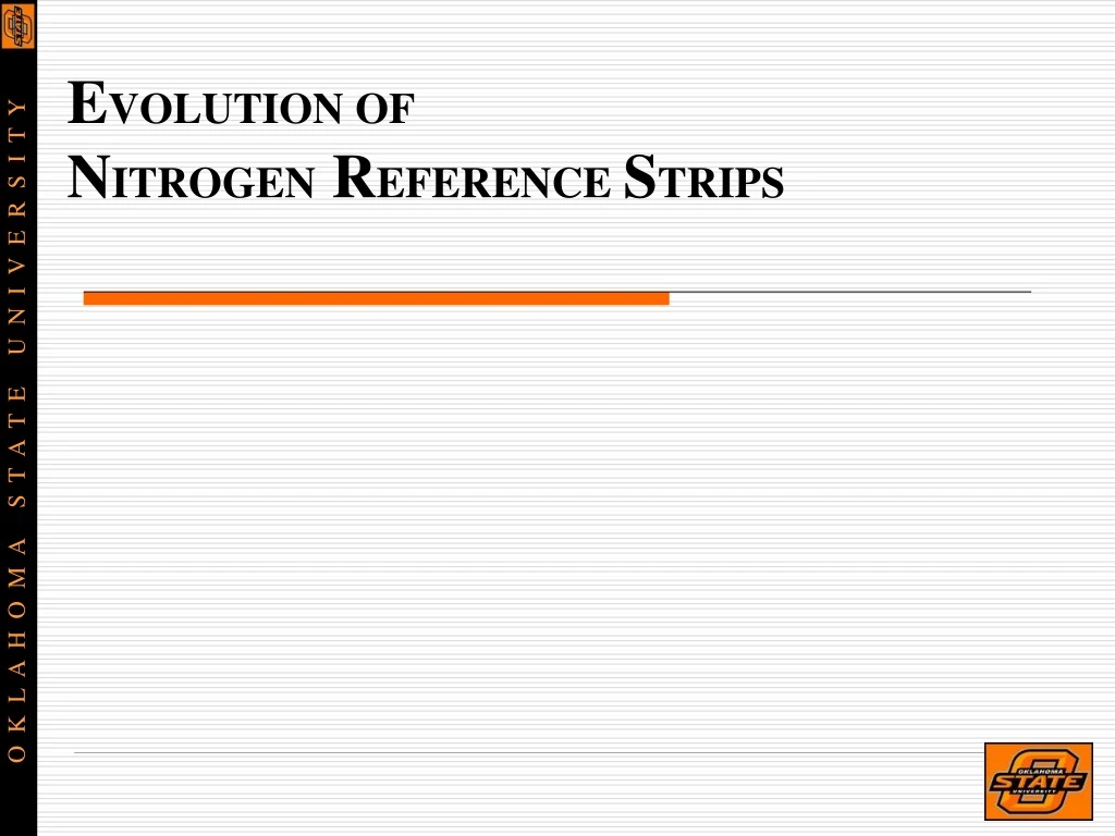 e volution of n itrogen r eference s trips