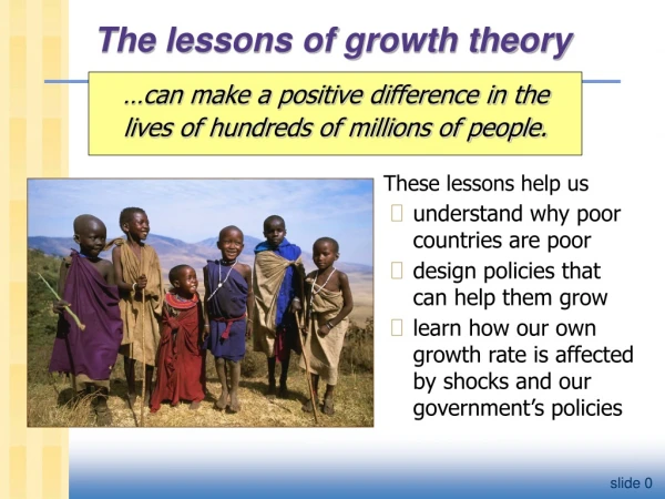 The lessons of growth theory
