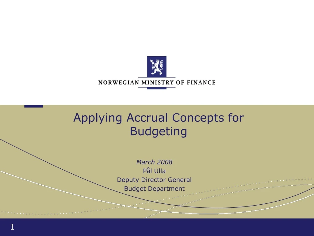 applying accrual concepts for budgeting