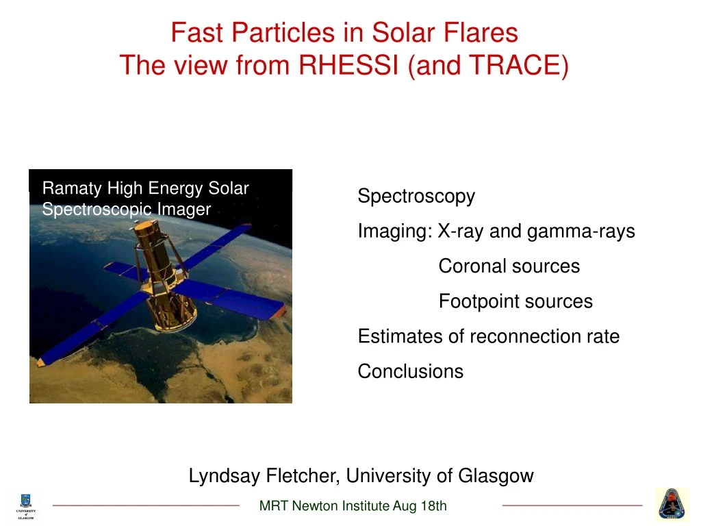 ramaty high energy solar spectroscopic imager