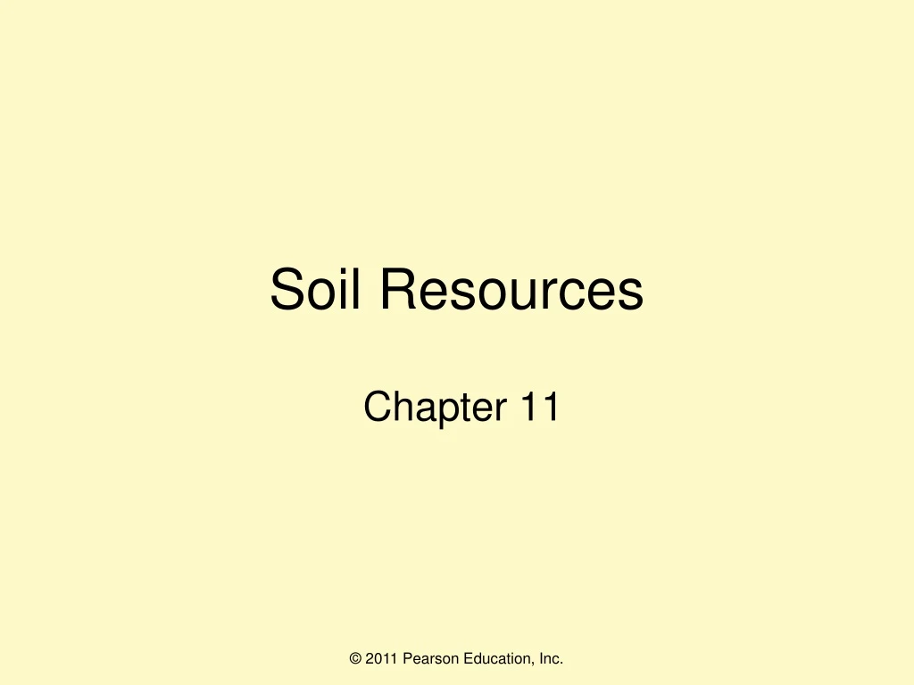 soil resources chapter 11