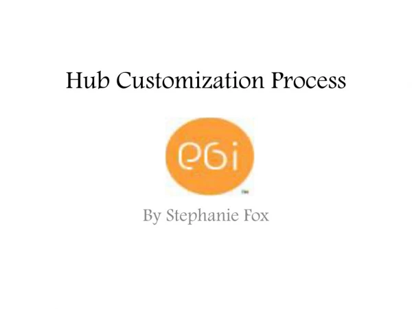 Hub Customization Process