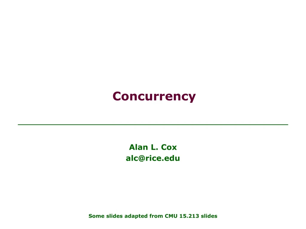 concurrency