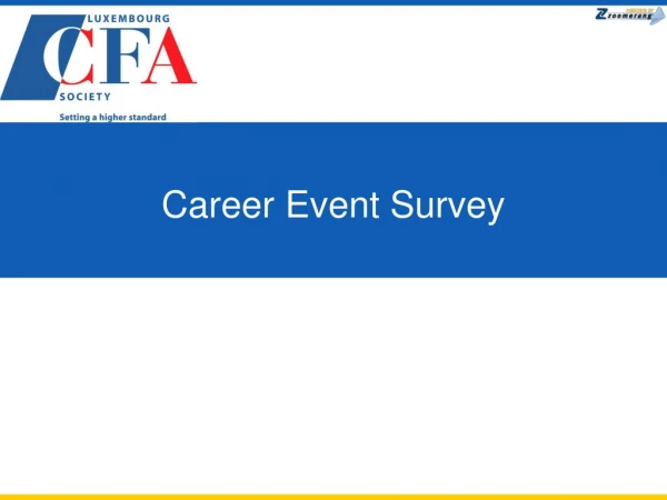 Career Event Survey