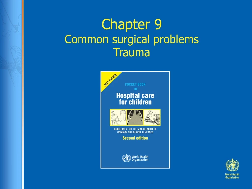 chapter 9 common surgical problems trauma