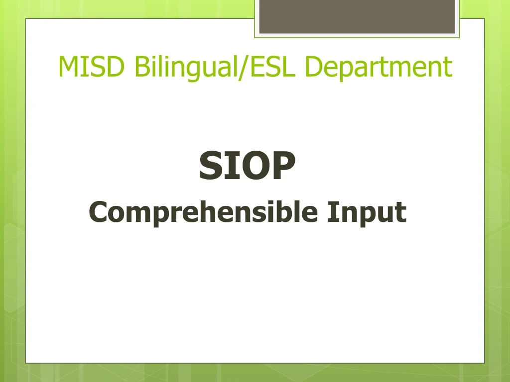 misd bilingual esl department