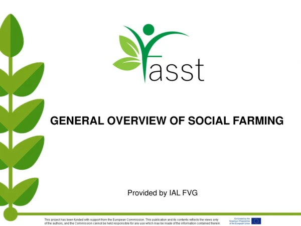 GENERAL OVERVIEW OF SOCIAL FARMING