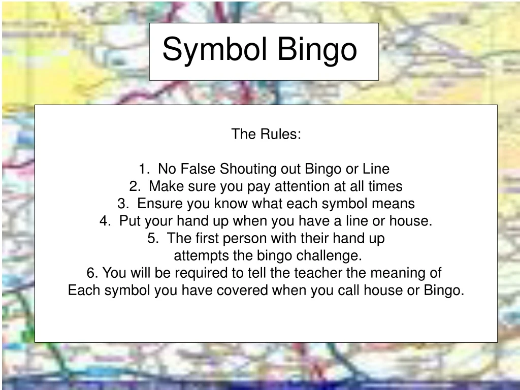 symbol bingo