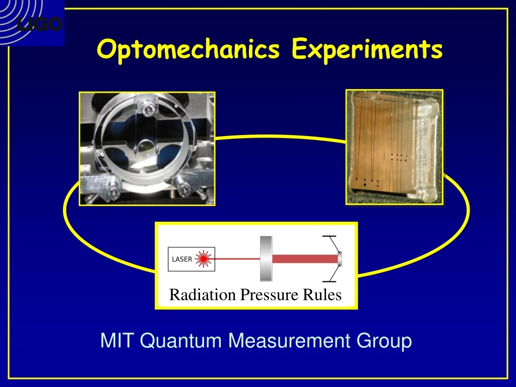 radiation pressure rules